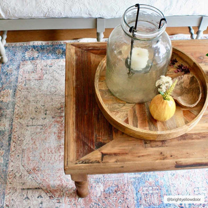 Rosman Distressed Washable Area Rug